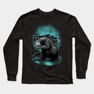 Cat-zilla Kaiju cute monster Long Sleeve T-Shirt